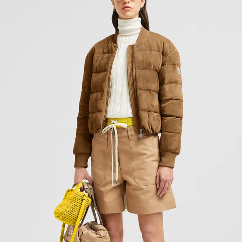 Moncler FW24 Down Jacket Women's Brown-3