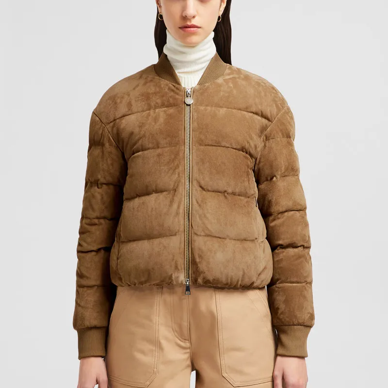 Moncler FW24 Down Jacket Women's Brown-1