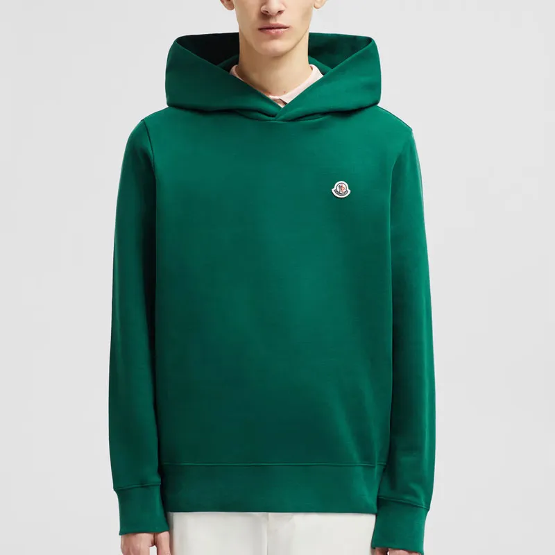 Moncler Logo Patch Long Sleeved Hoodie-1