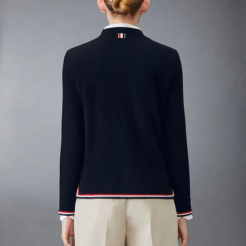 THOM BROWNE Long Sleeved Crewneck Jumper-2