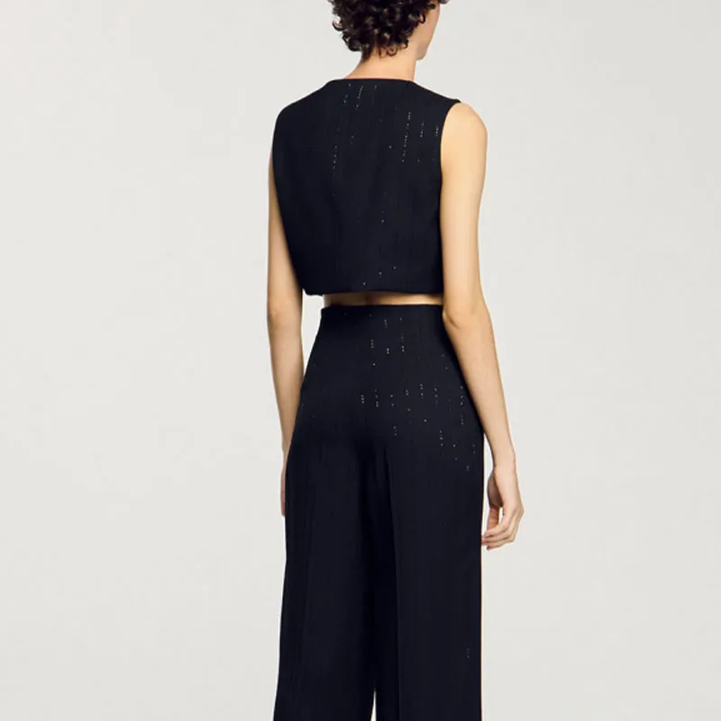 Sandro Sequined Vest-3