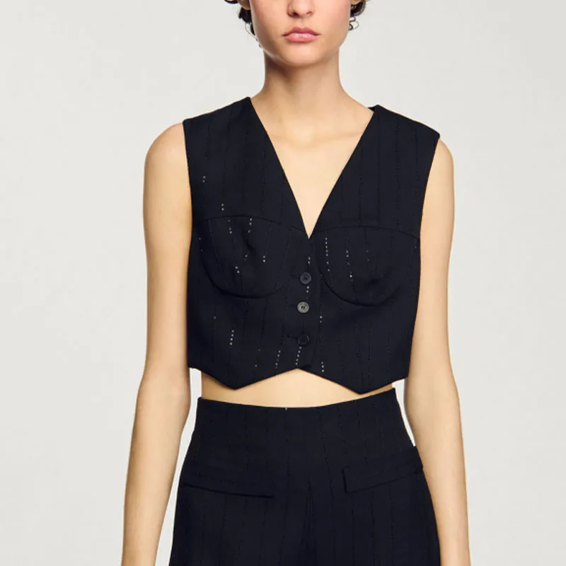 Sandro Sequined Vest-1