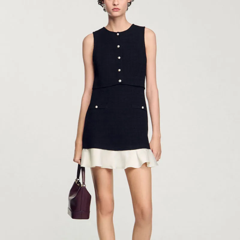 Sandro Tweed Mini Dress-1