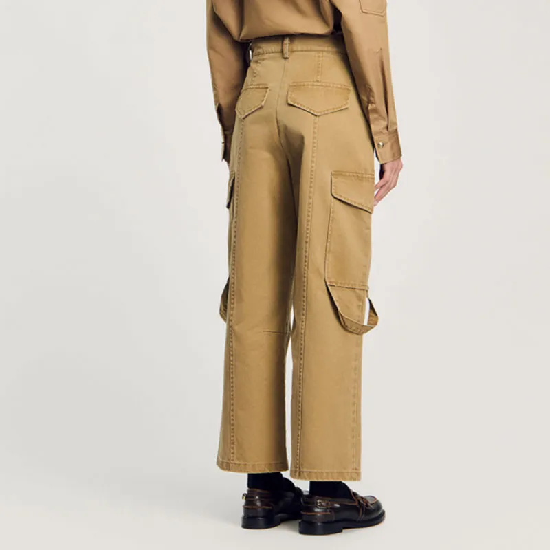 Sandro Seam detail Cargo Pants-2