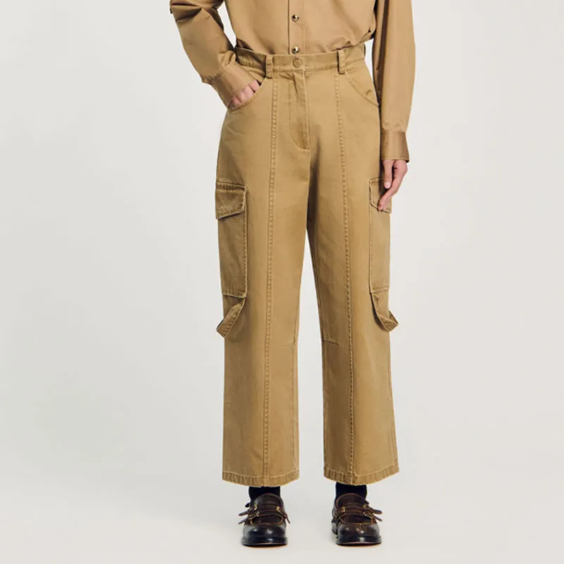 Sandro Seam detail Cargo Pants-1
