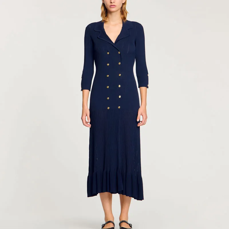 Sandro Knitted Maxi Dress-3
