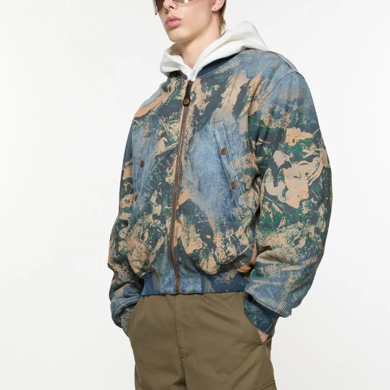 Acne Studios Denim Bomber Jacket-3