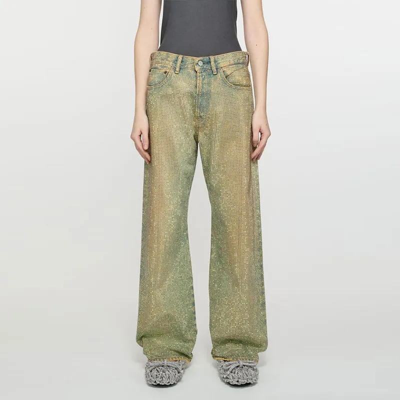 Acne Studios Chinese New Year Limited Series Jeans Women's Medium Blue-2
