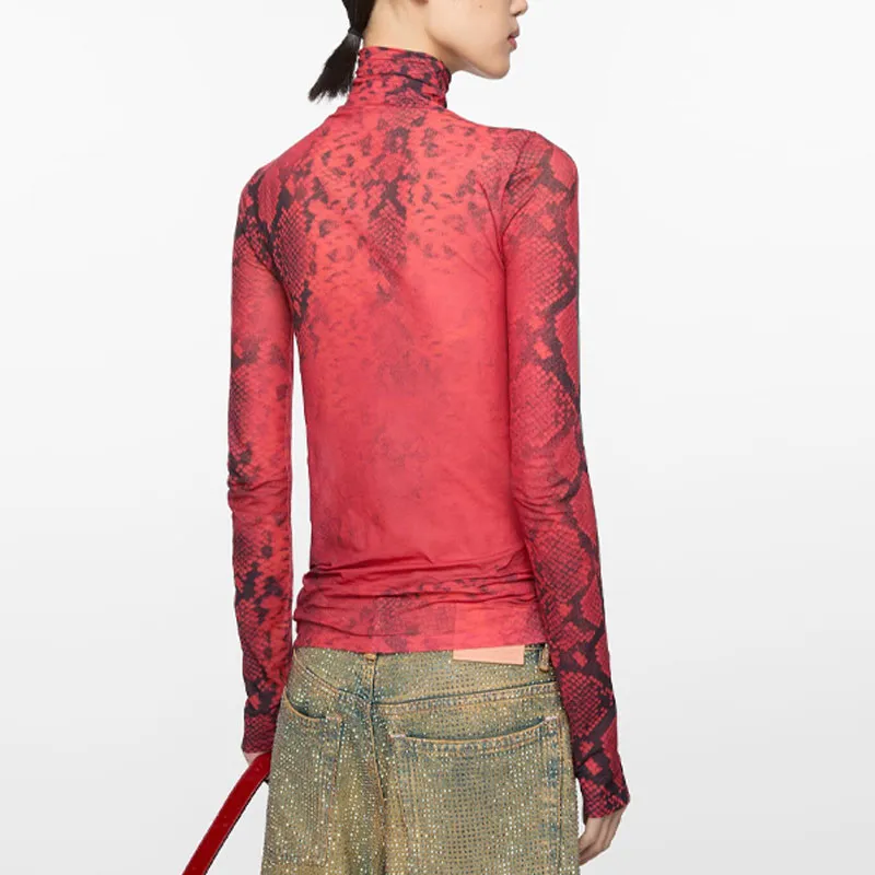 Acne Studios Chinese New Year Limited Series Regular T Shirt Women's Red-2