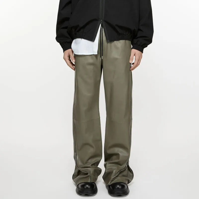 Acne Studios Leather Trousers-1