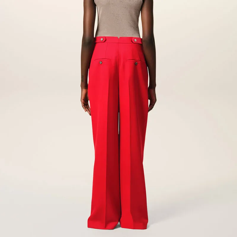 AMIPARIS High waist Wide leg Trousers-2