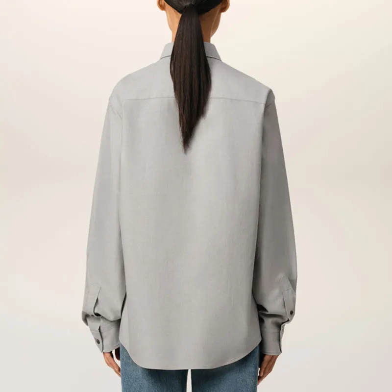Ami Paris Ami De Coeur embroidered Button down Shirt-3