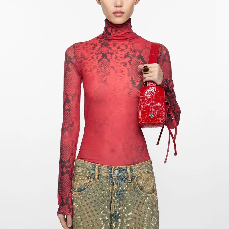 Acne Studios Chinese New Year Limited Series Regular T Shirt Women's Red-1