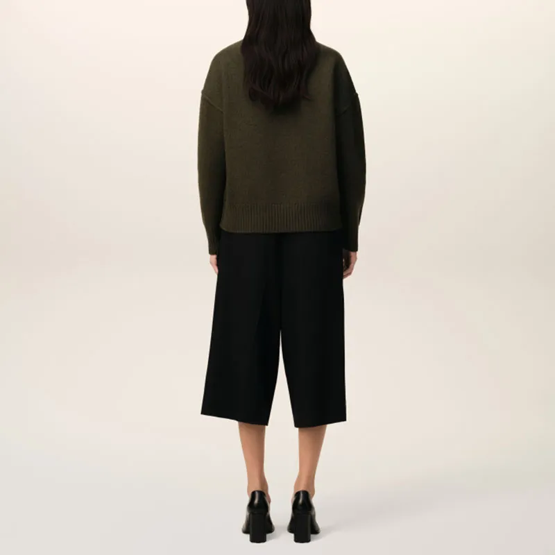 AMIPARIS Snake Year Limited Collection Sweaters Unisex Black/Khaki Green-5