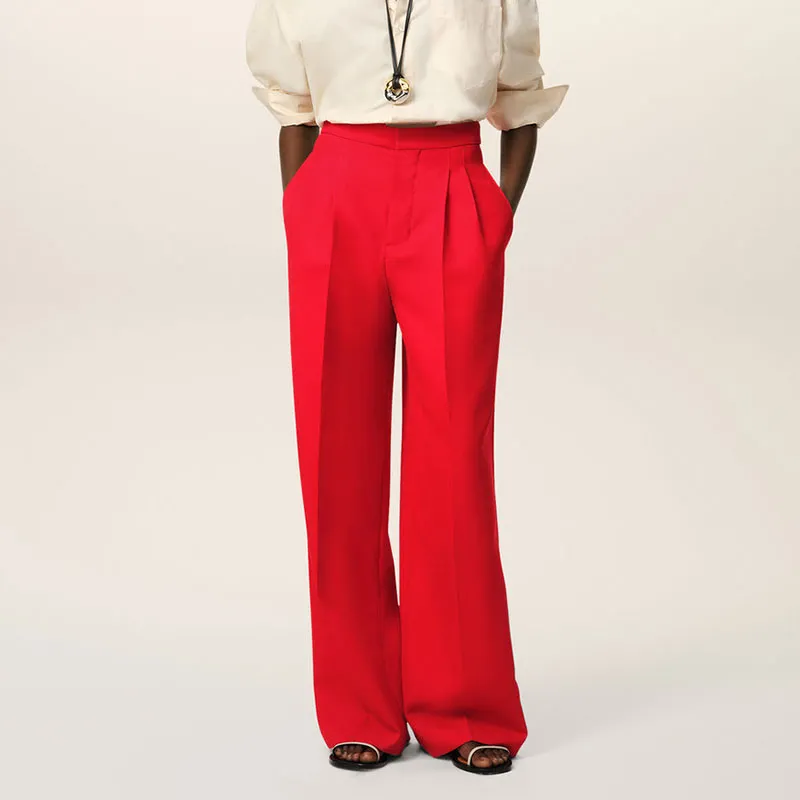 AMIPARIS High waist Wide leg Trousers-1
