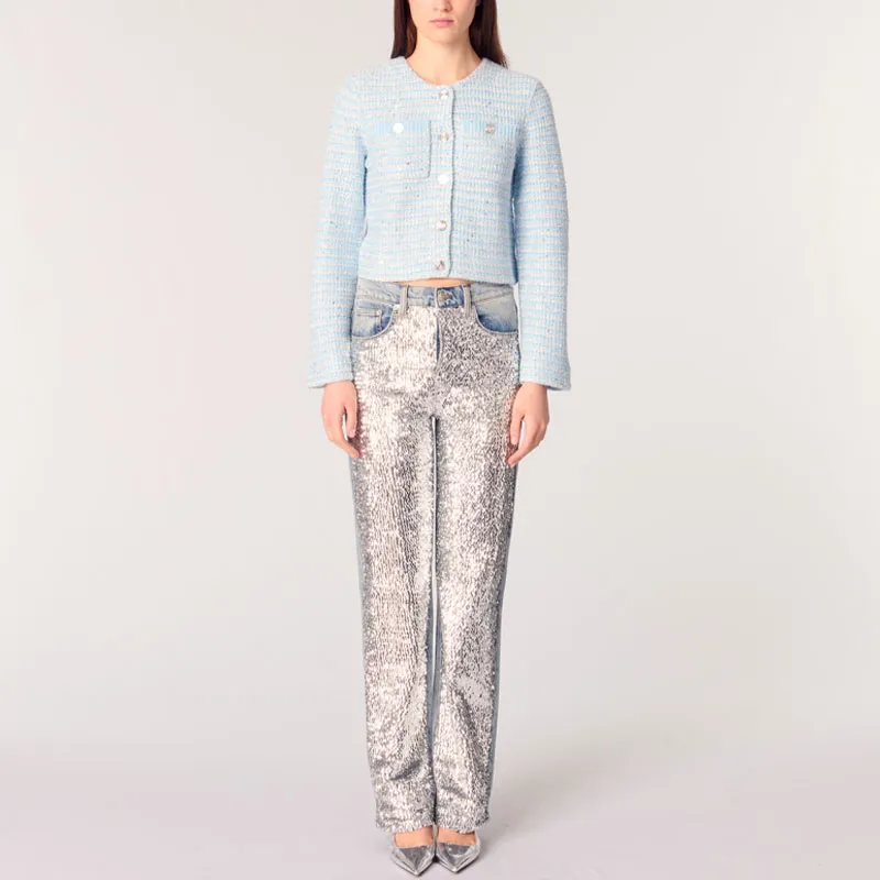 Maje Sweaters Women's Blue-1