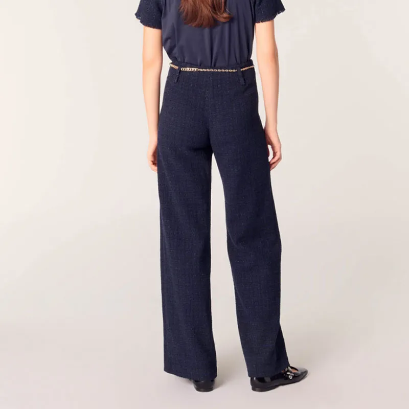 Maje Chain belt Trousers-2