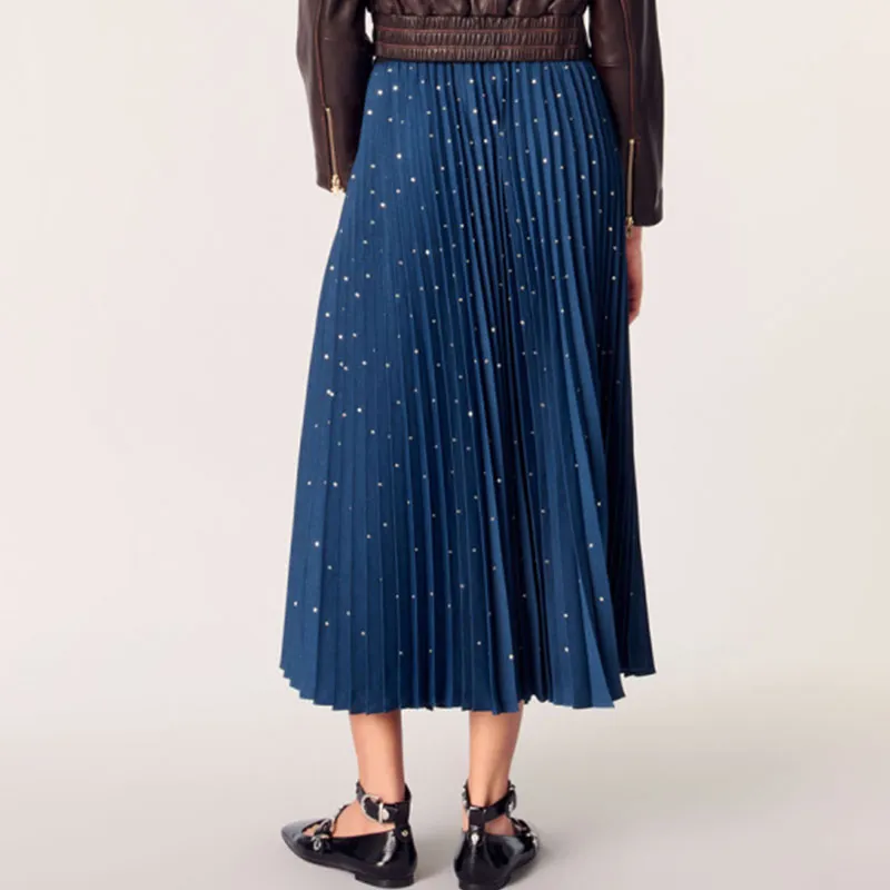Maje Crystal embellished Midi Skirt-1