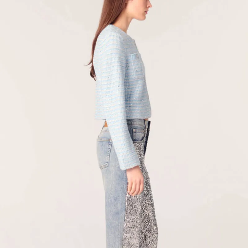 Maje Sweaters Women's Blue-3