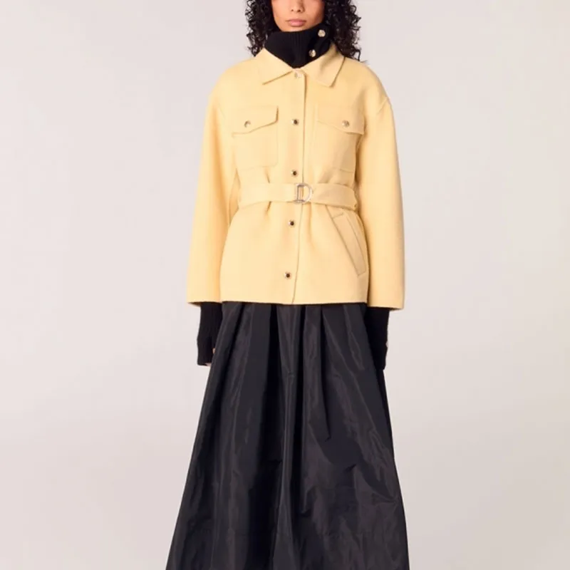 Maje Belted Jacket-1