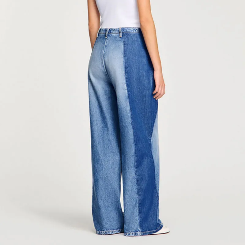 Sandro Contrasting panels Jeans-2