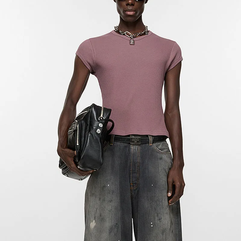 Acne Studios SS25 T Shirts Unisex Plum-1