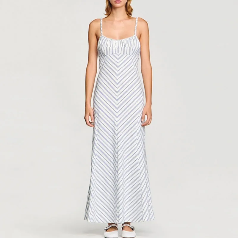 Sandro Striped Maxi Dress-3