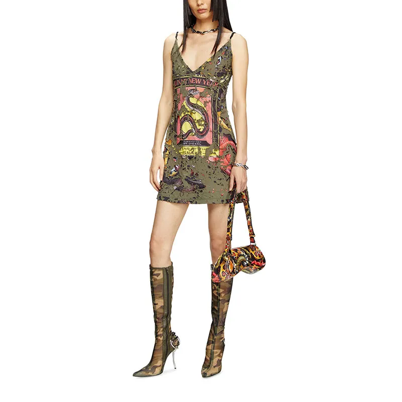 DIESEL New Year Of The Snake Capsule Mini Dress-3