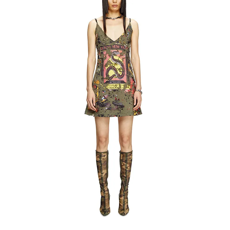 DIESEL New Year Of The Snake Capsule Mini Dress-1