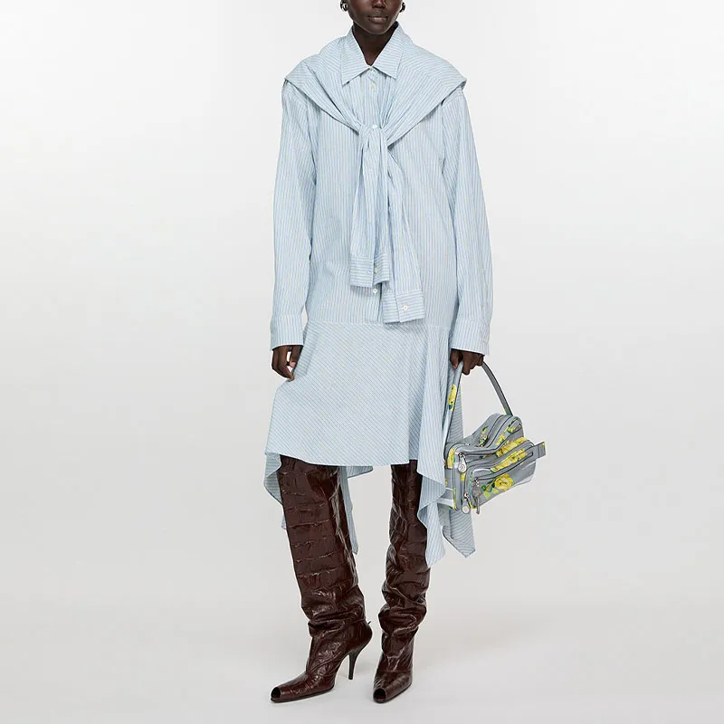 Acne Studios Striped Midi Dress-2