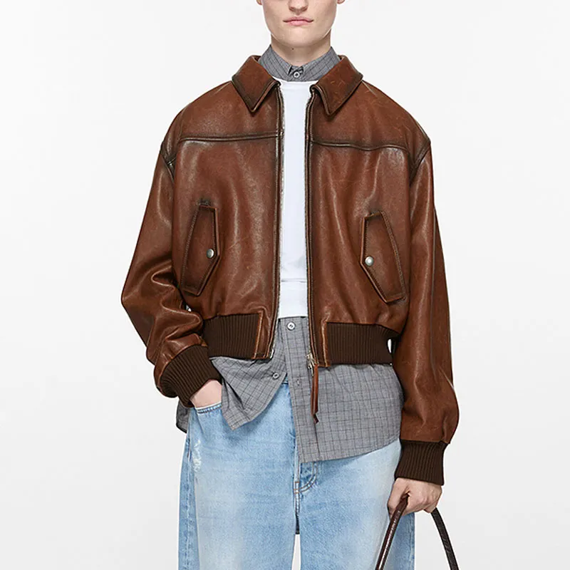Acne Studios Leather Bomber Jacket-1