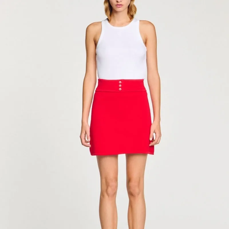 Sandro Knitted Mini Skirt-1