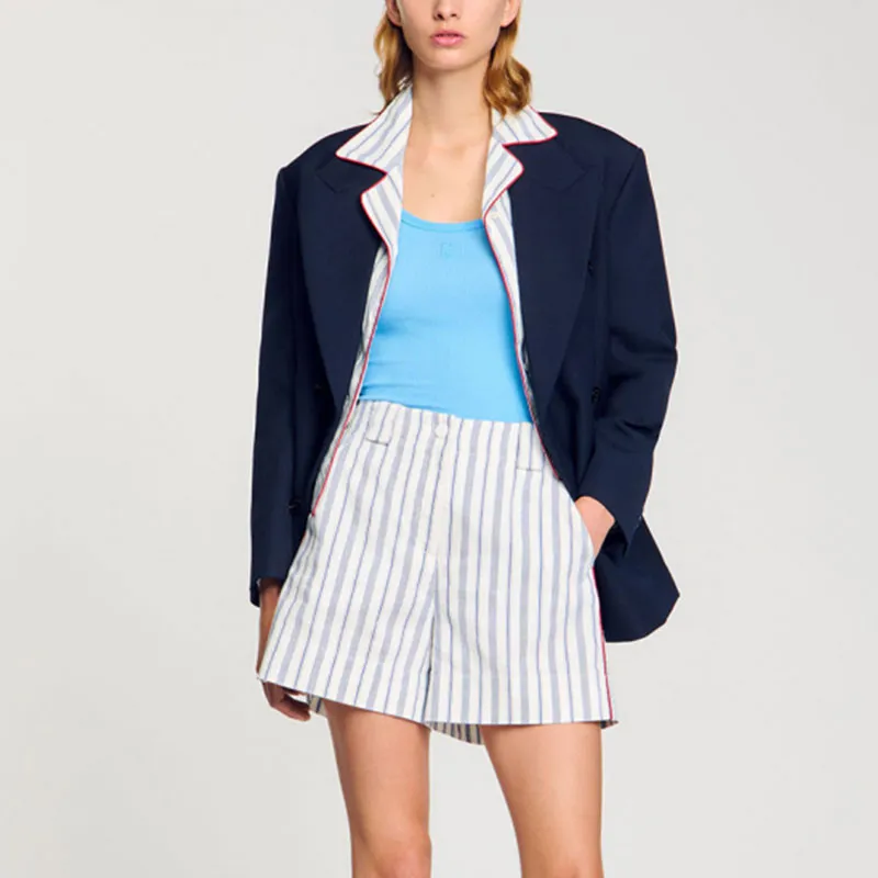 Sandro Striped Shorts-3