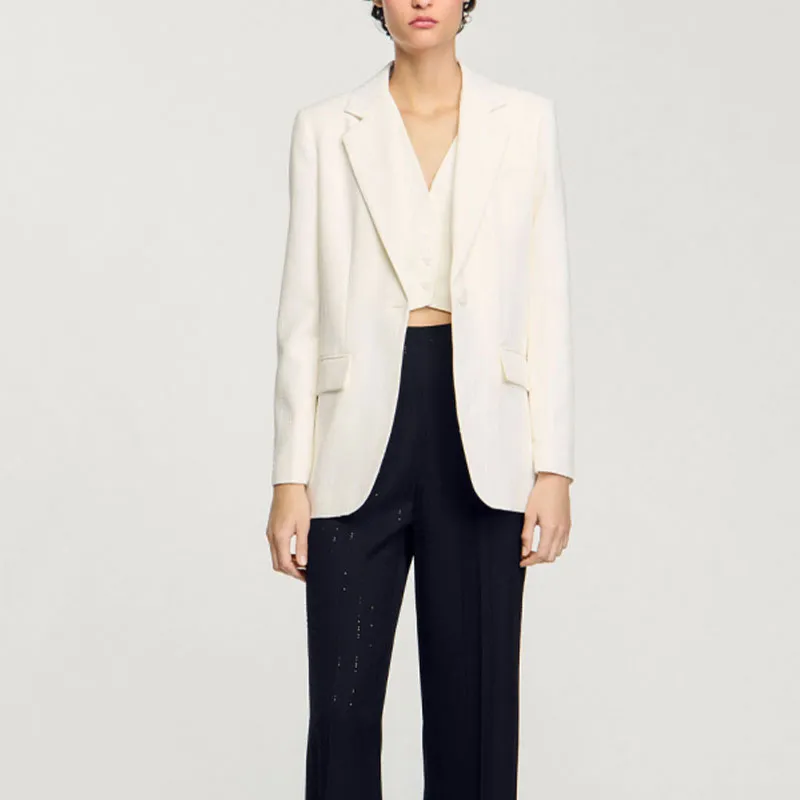 Sandro Sequin embellished Blazer-1