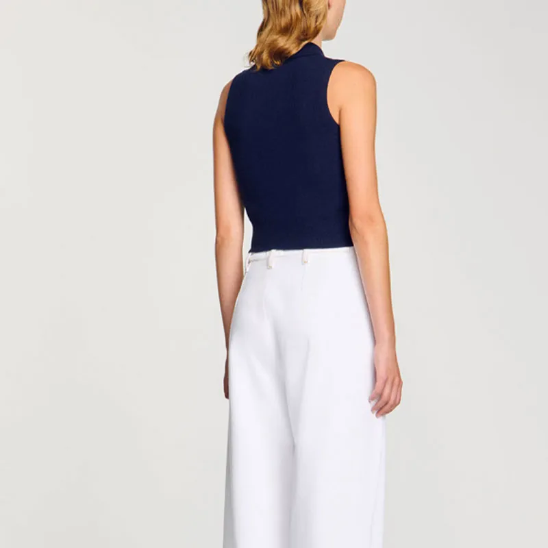 Sandro Button up Vest-2