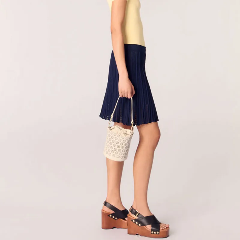 Maje Cable knit Mini Skirt-3