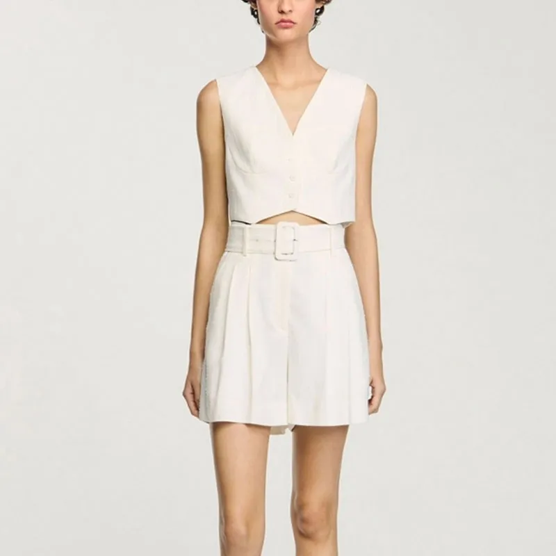 Sandro Sequinned Shorts-1