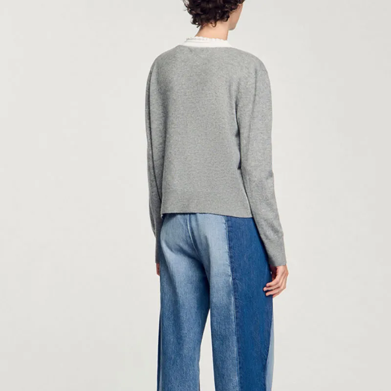 Sandro V neck Sweater-2