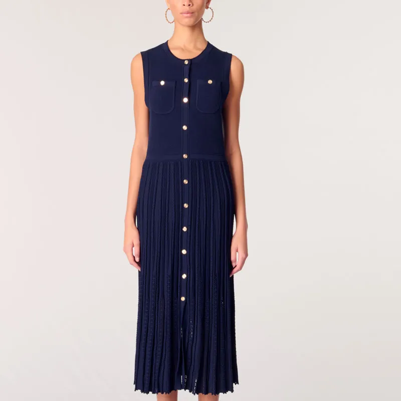 Maje Knitted Midi Dress-1