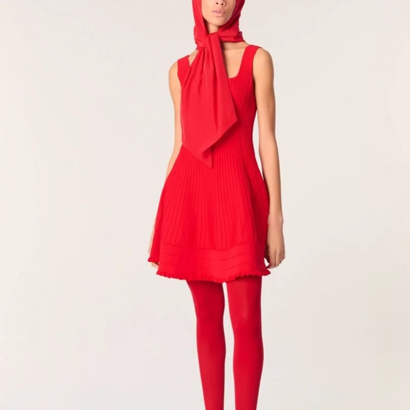 Maje Knitted Mini Dress-1