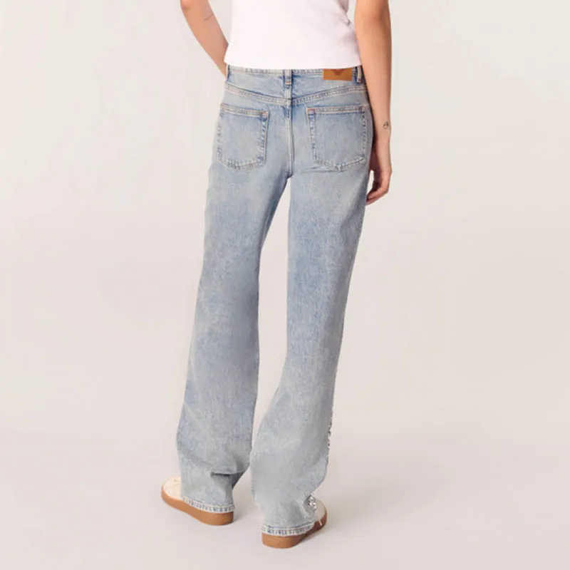 Maje Sequin embellished Jeans-2