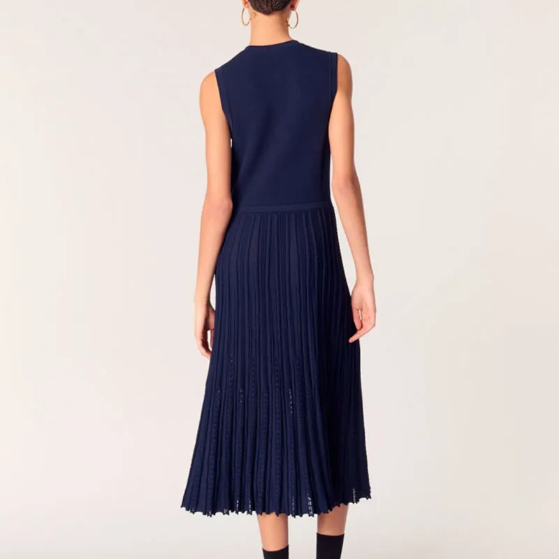 Maje Knitted Midi Dress-2