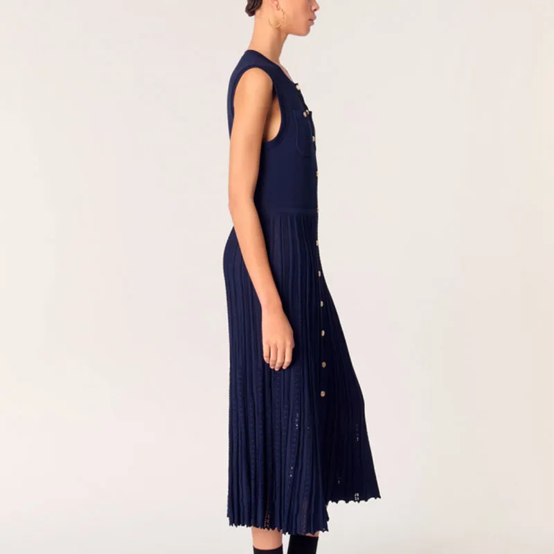 Maje Knitted Midi Dress-3