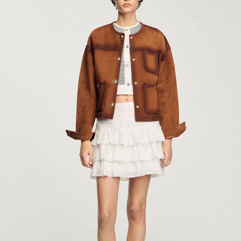 Sandro Ruffle Skirt-1