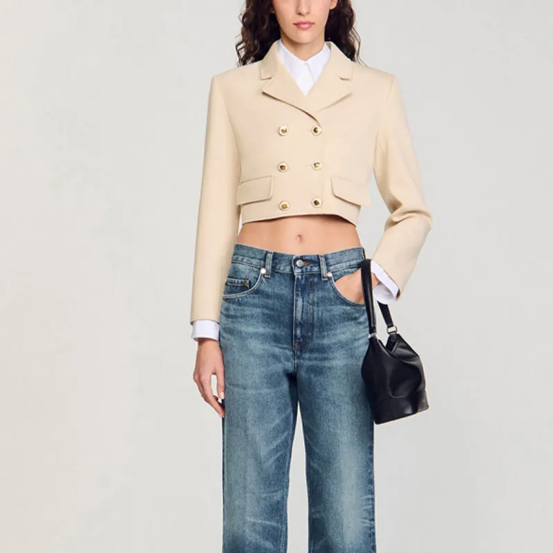 Sandro Cropped Blazer-1