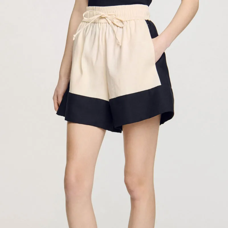 Sandro Two tone Shorts-3