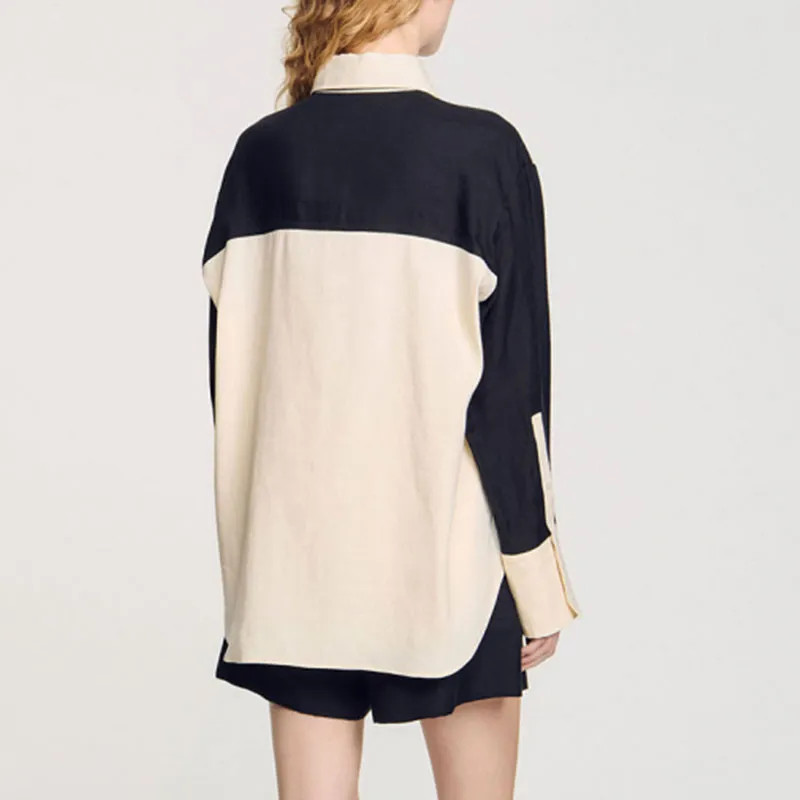 Sandro Two tone Shirt-2