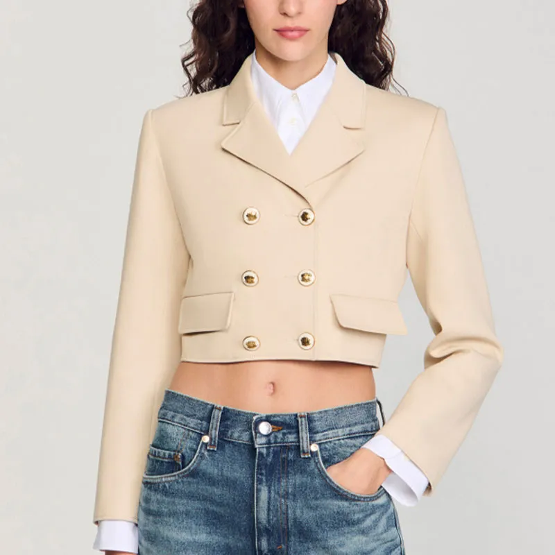 Sandro Cropped Blazer-3