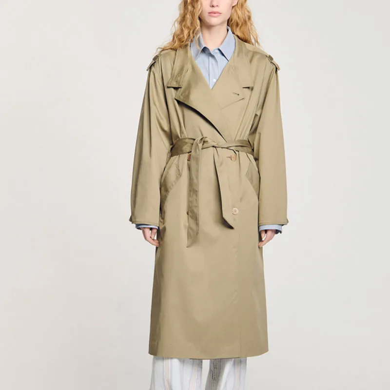 Sandro Belted Trench Coat-3