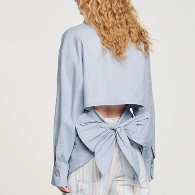 Sandro Tie back Shirt-1